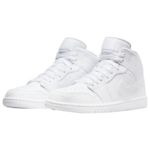 Air Jordan 1 Mid Triple White - Image 3