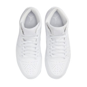 Air Jordan 1 Mid Triple White - Image 4